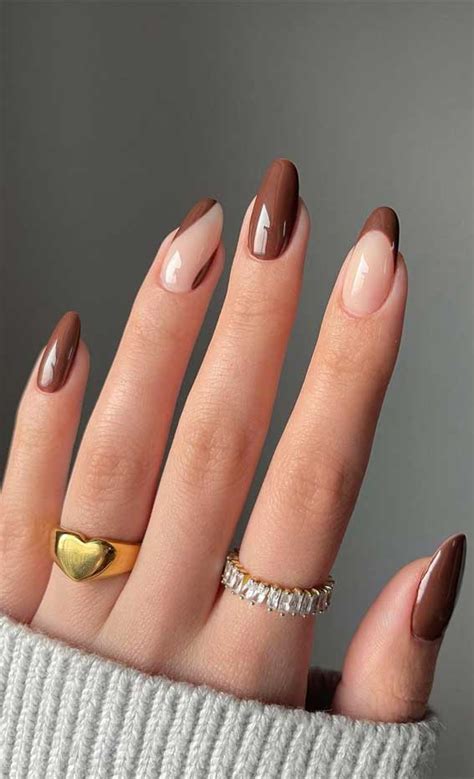 autumn brown nails|2021 autumn nail designs.